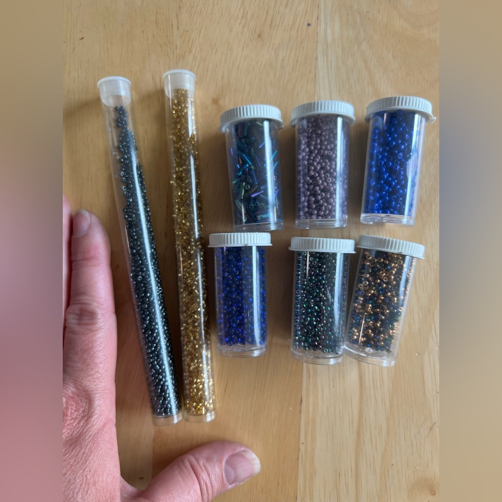 Assorted Bead Collection in Tubes